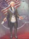    George Washington wearing a Masonic Apron   