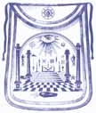    George Washington's Masonic Apron -- click to see enlargement   