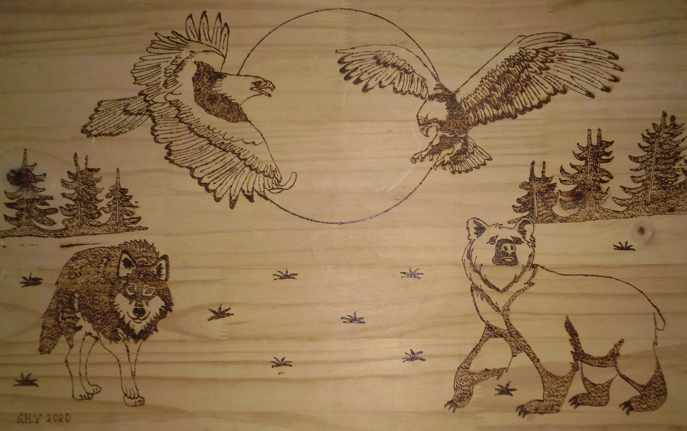 wolf and Eagle